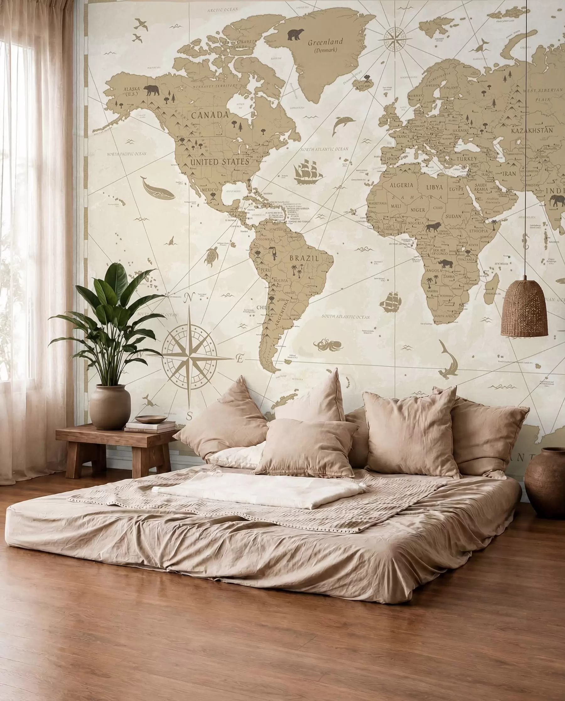 murais de parede Atlas do viajante u99074