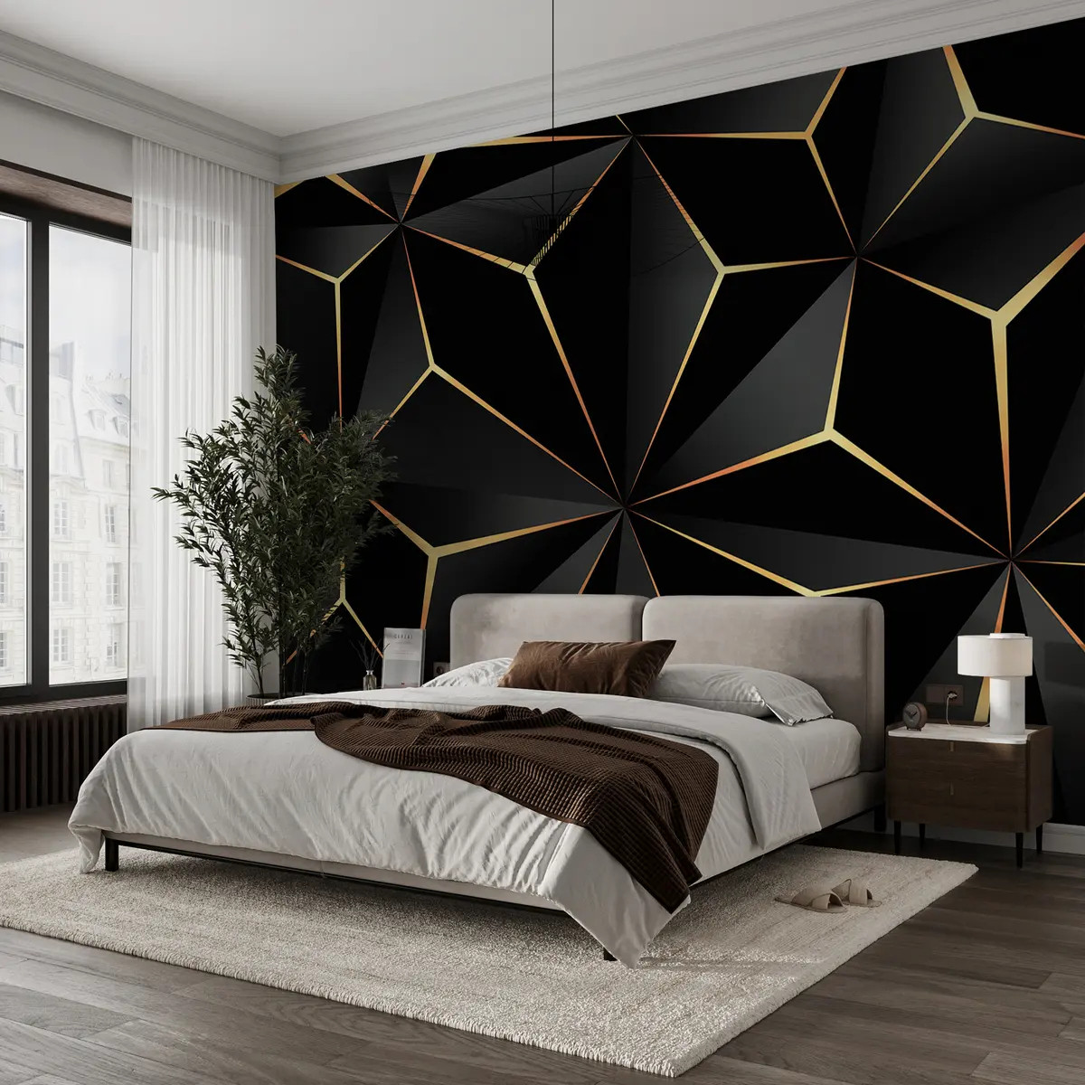 murais de parede Triângulo negro u72104d2