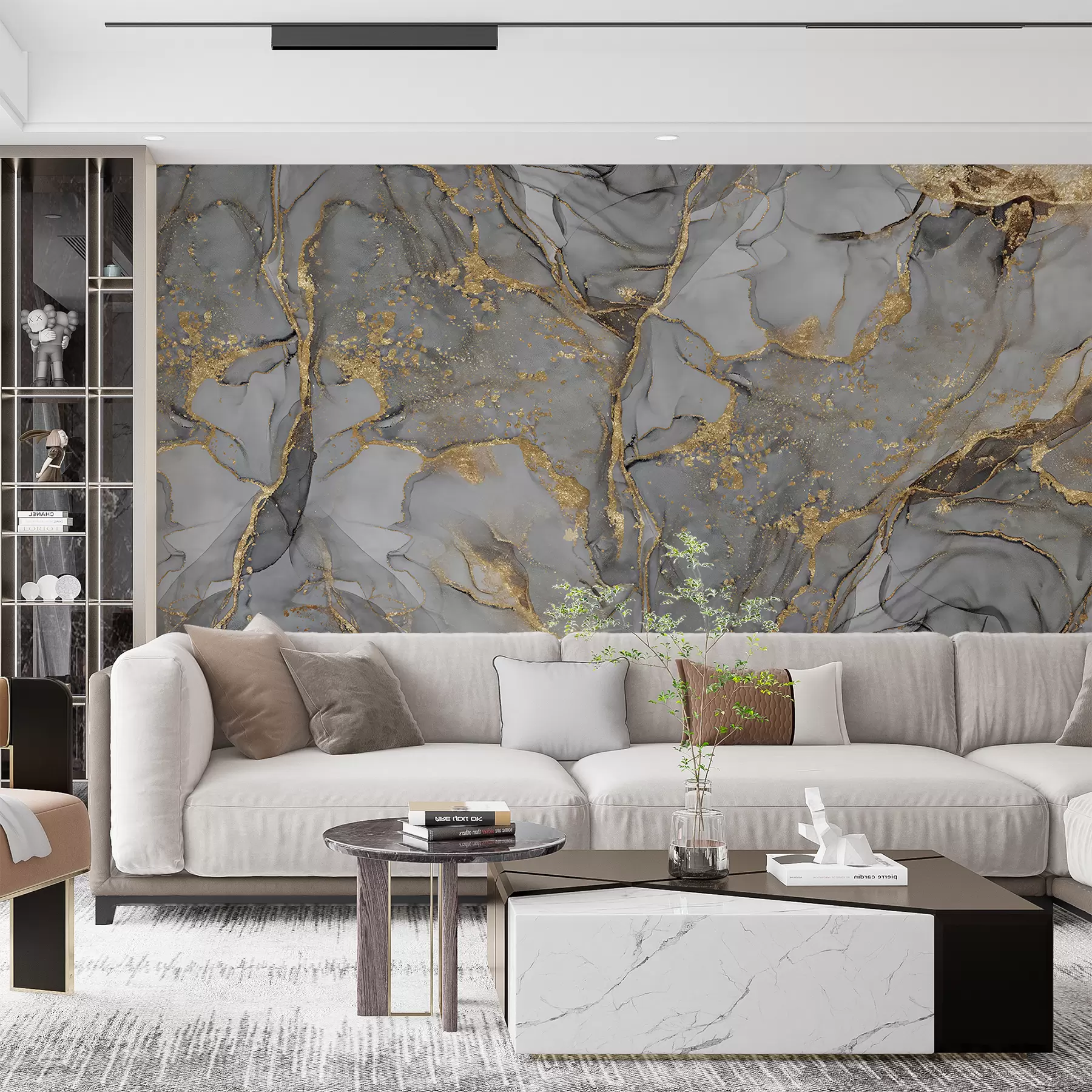 murais de parede Mármore cinzento u93578d2