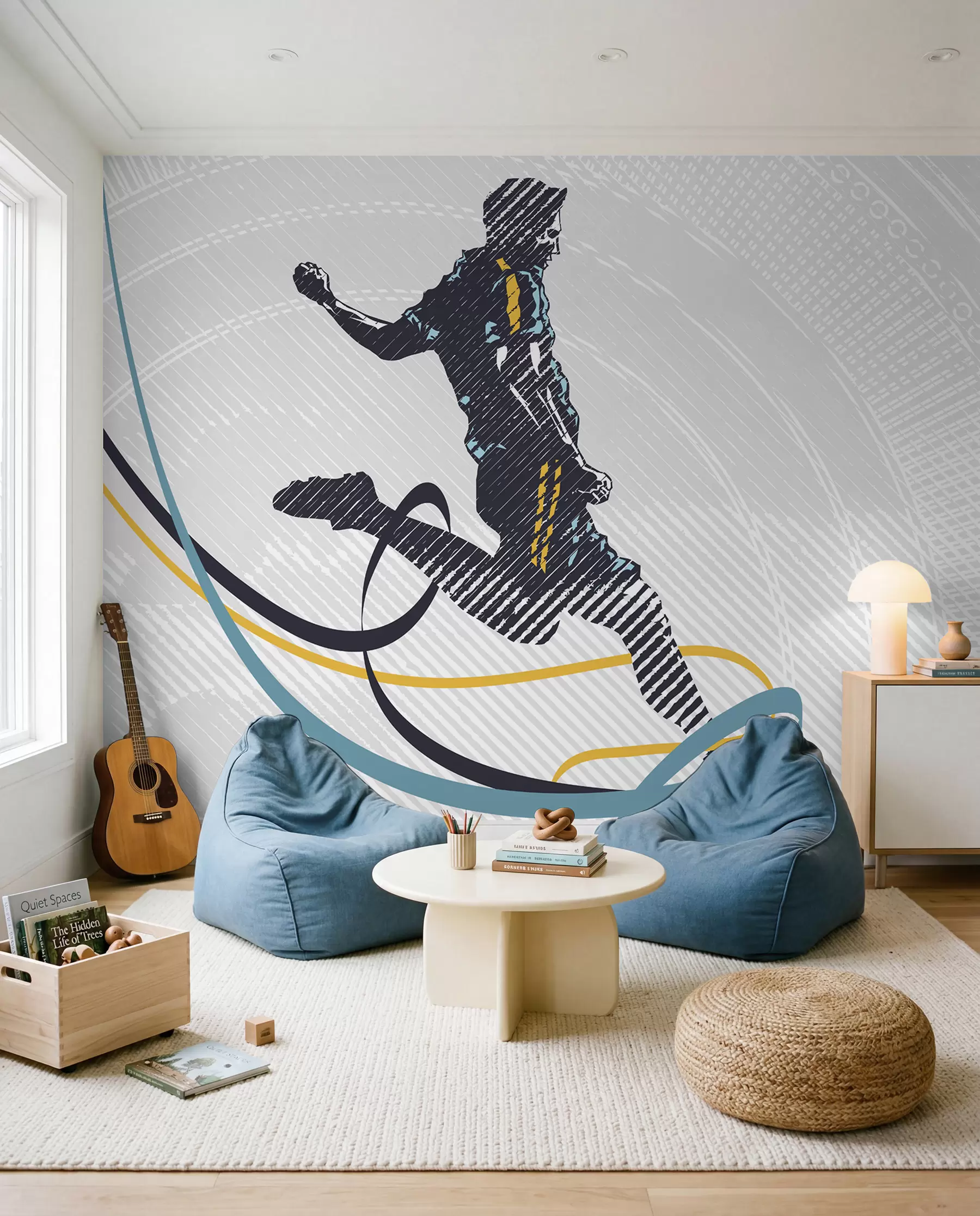 murais de parede Cartaz de atleta de râguebi u99448