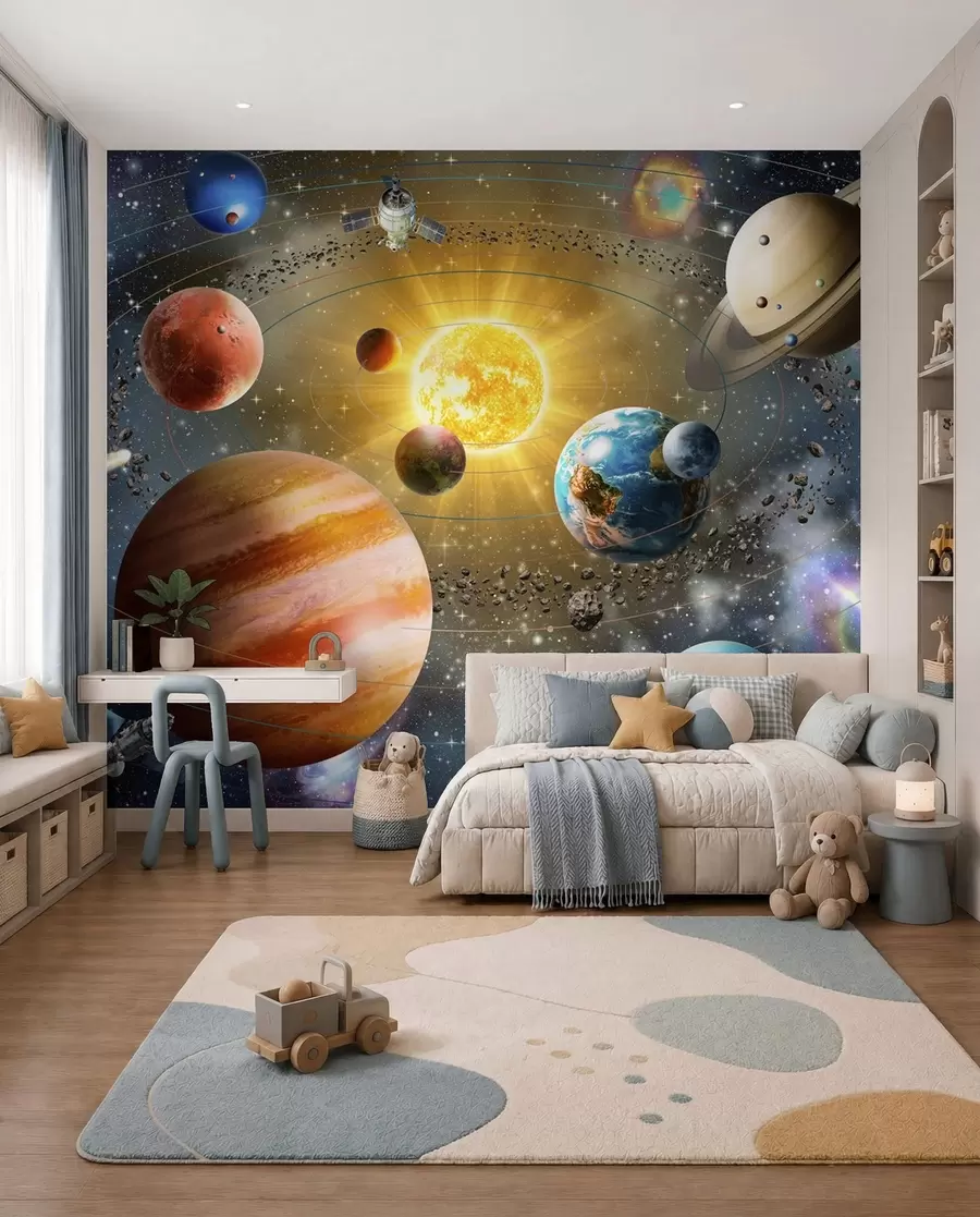 murais de parede Viagem entre planetas II u97222d2